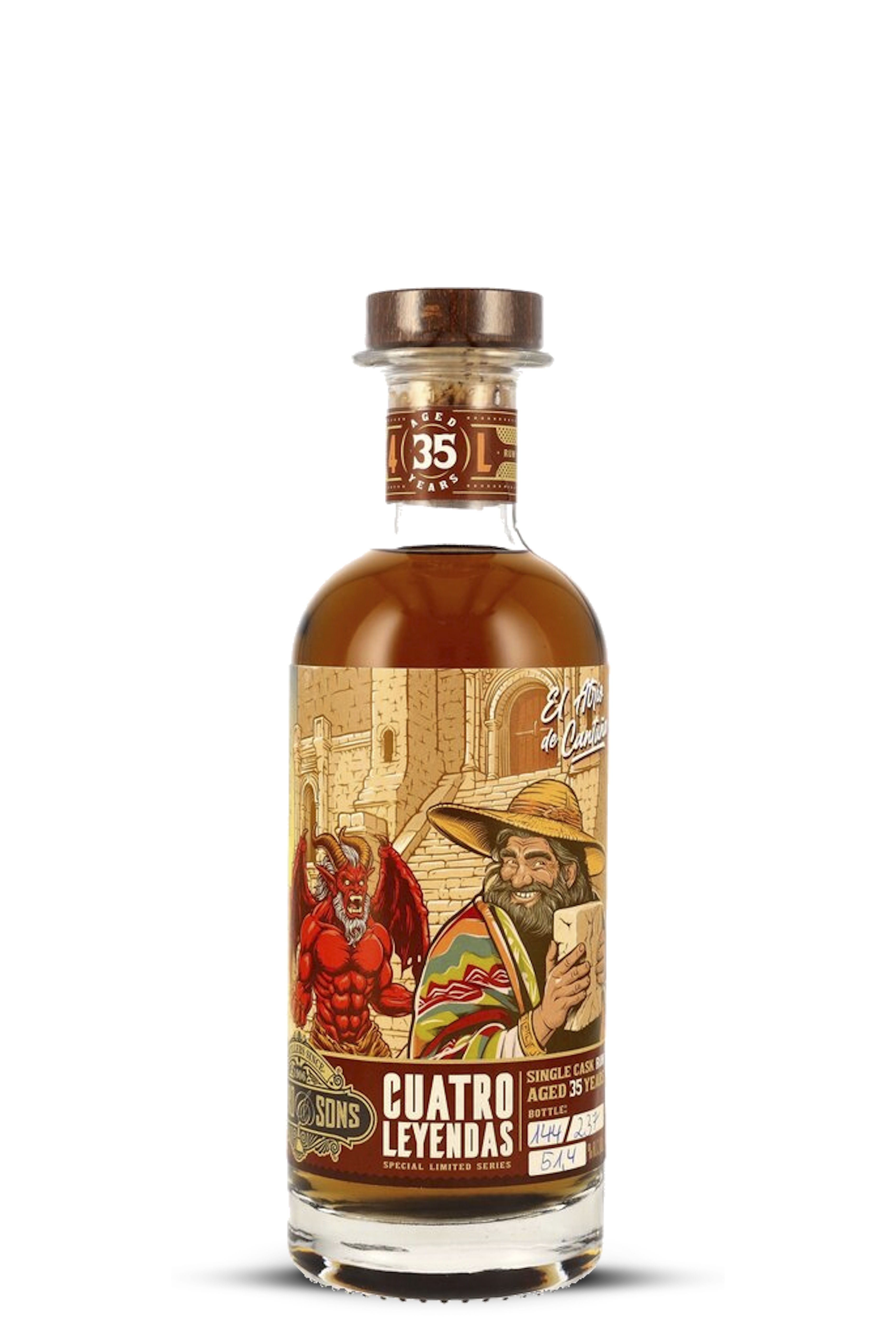 Romero & Sons Cuatro Leyendas Rum 35 Jahre #03