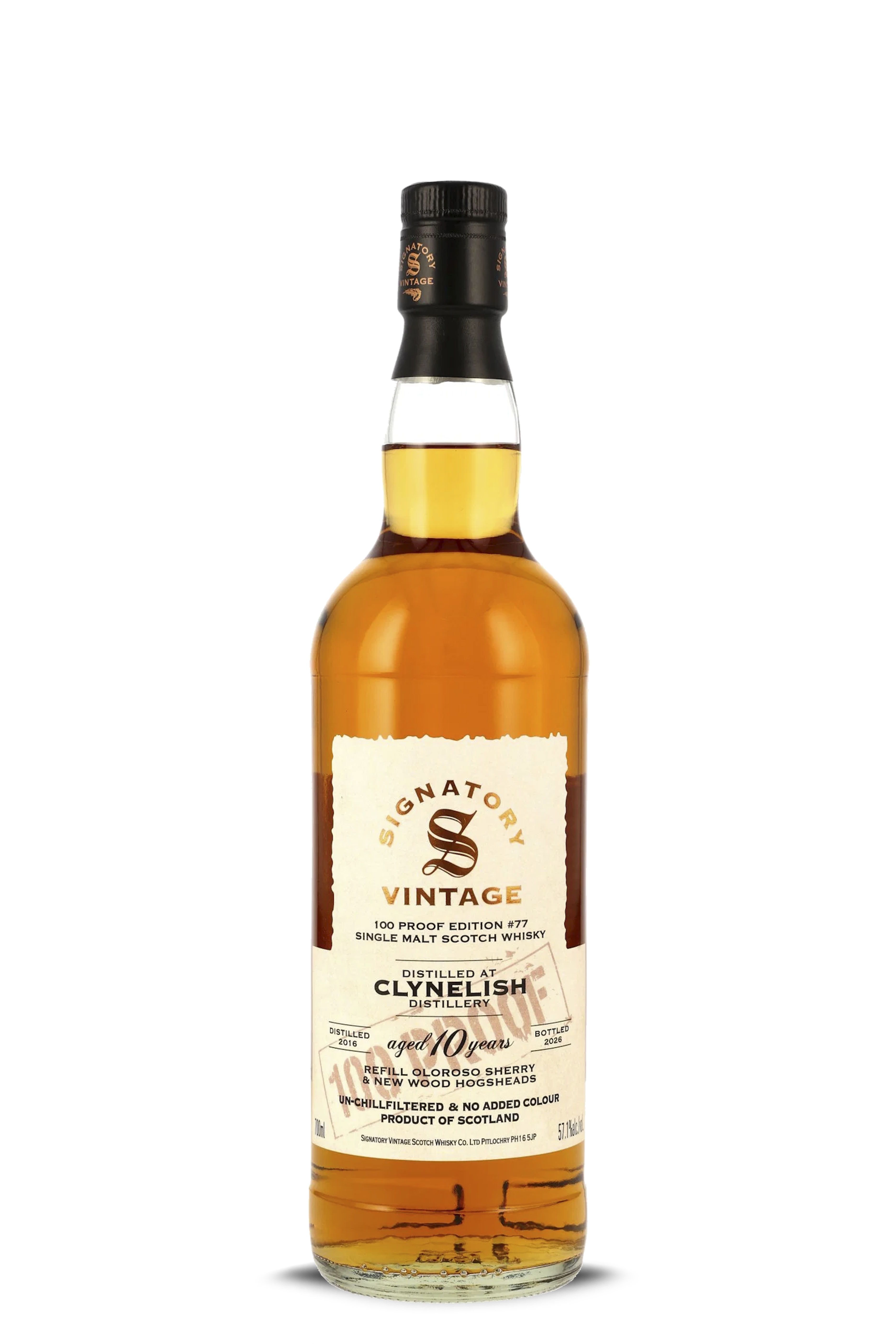 2016 Clynelish 10 Jahre 100 Proof Edition #77