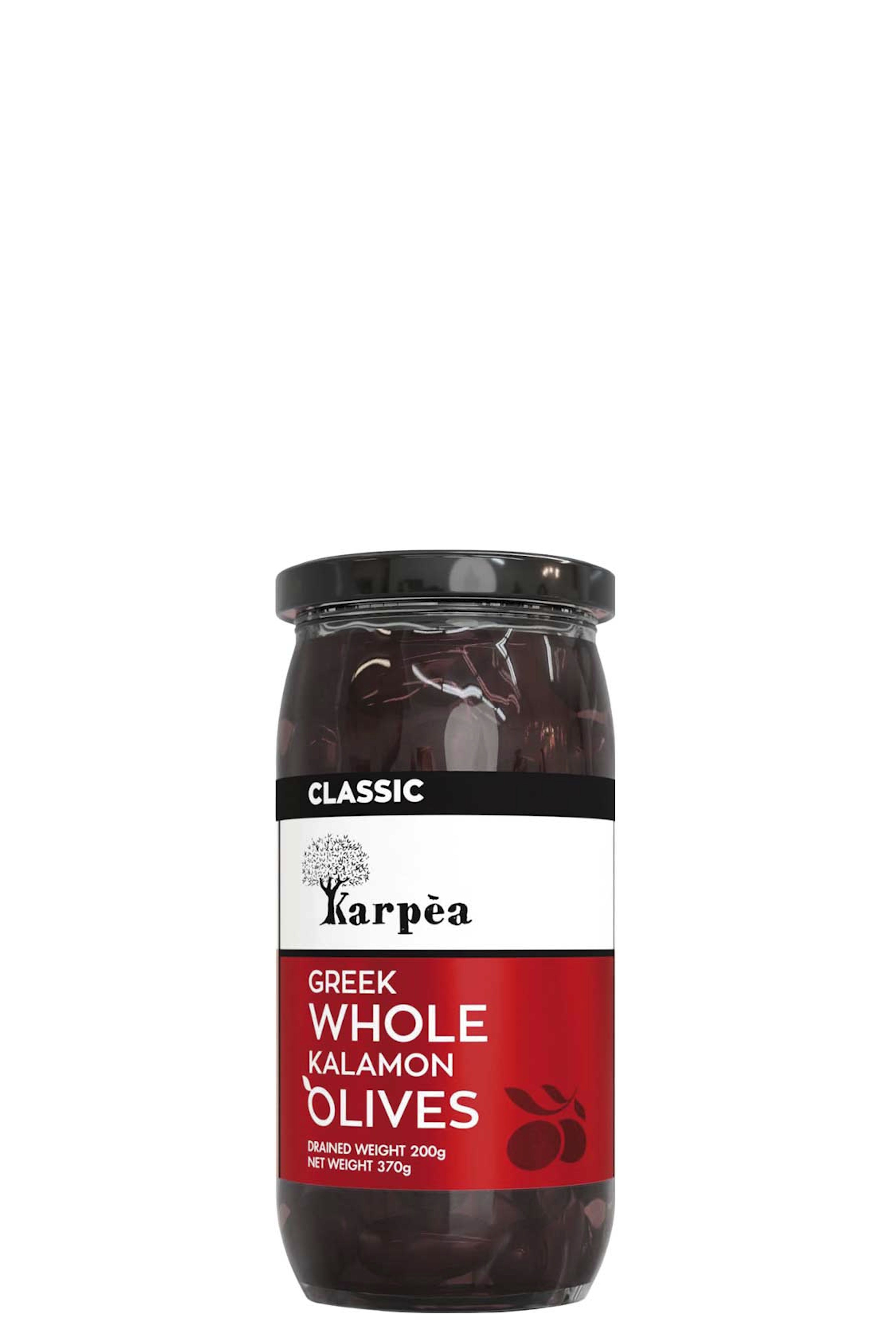Karpéa Greek Whole Kalamon Olives (Kalamon Oliven)