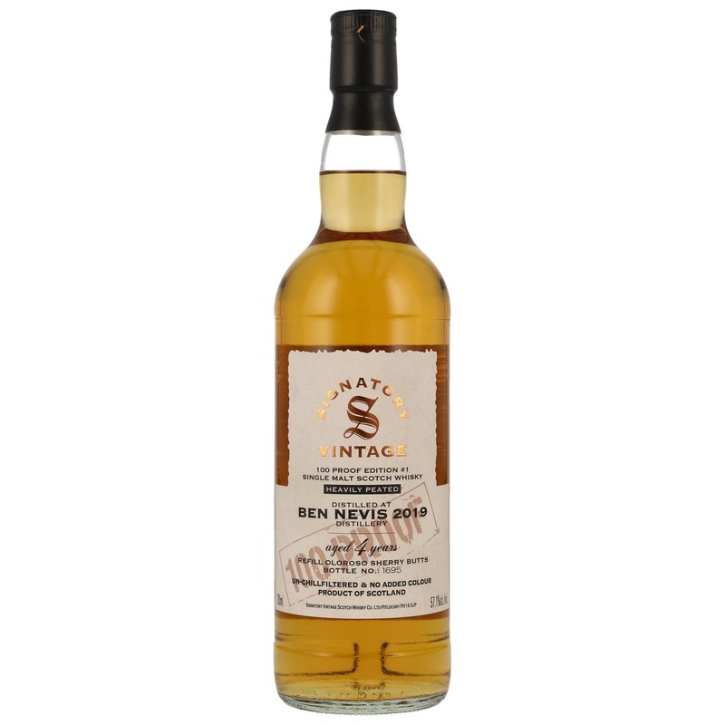 2019 Ben Nevis Heavily Peated 4 Jahre 100 Proof #1