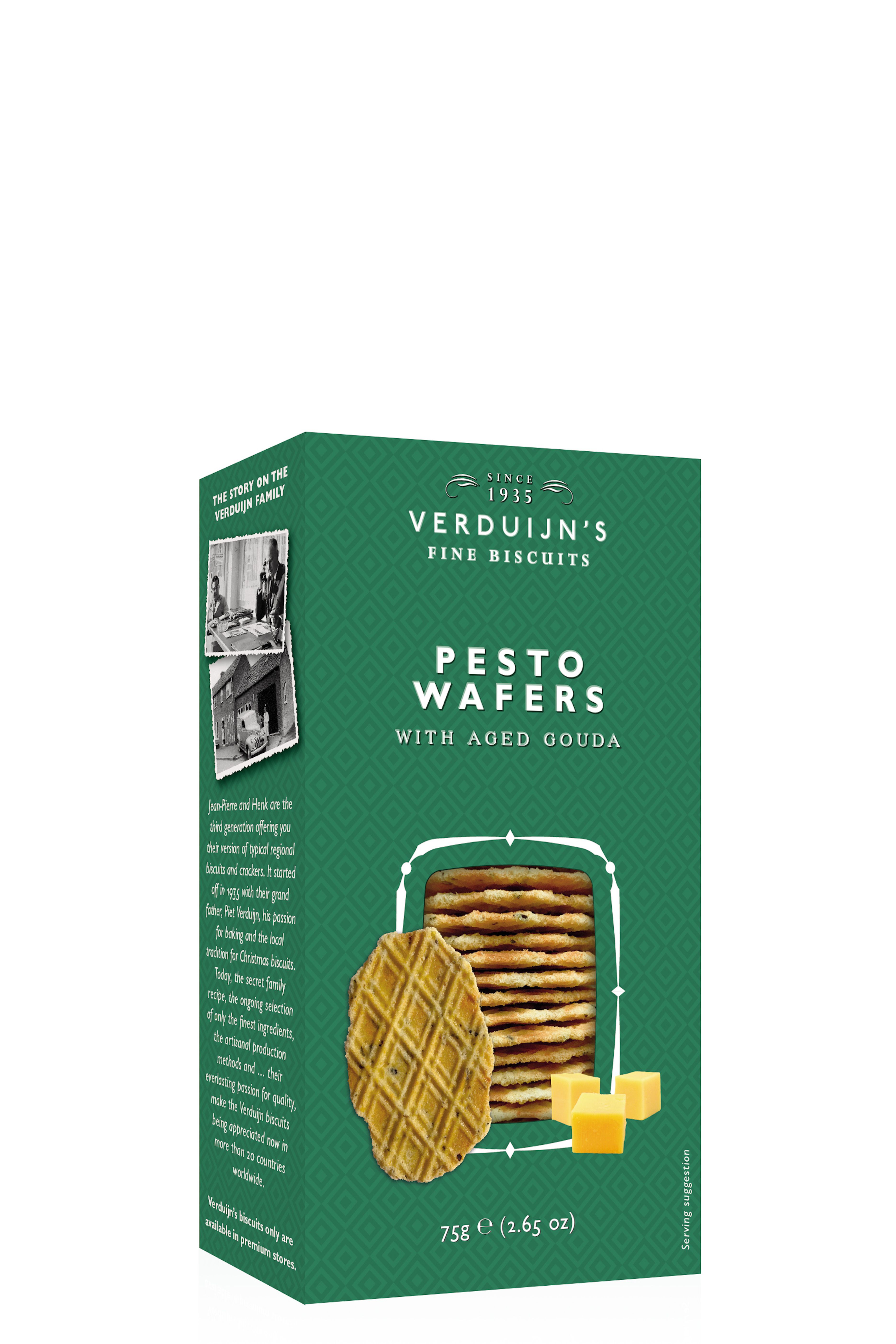 Verduijn's Pesto Waffeln mit altem Gouda