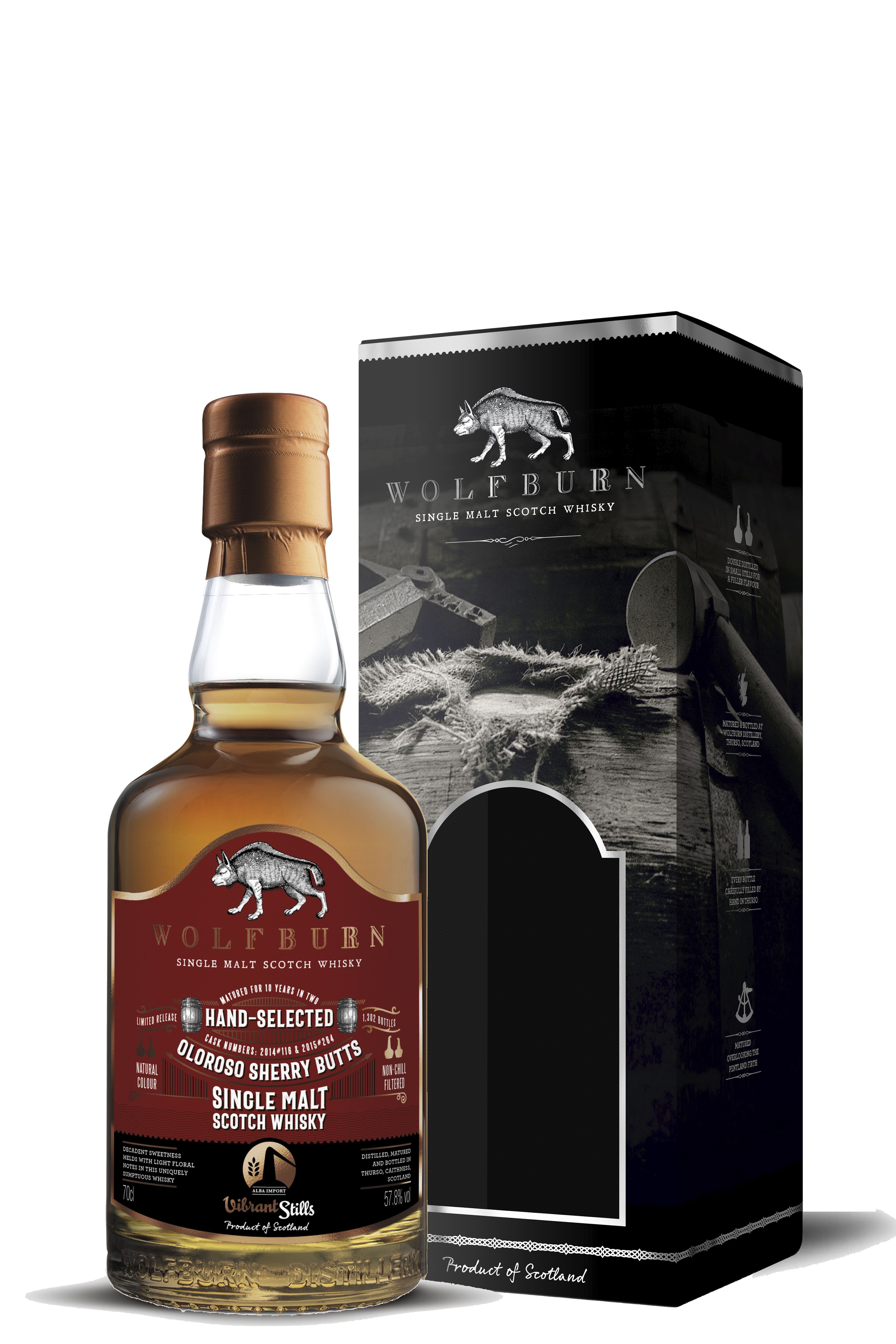 Wolfburn 10 Jahre Sherry Cask Vibrant Stills