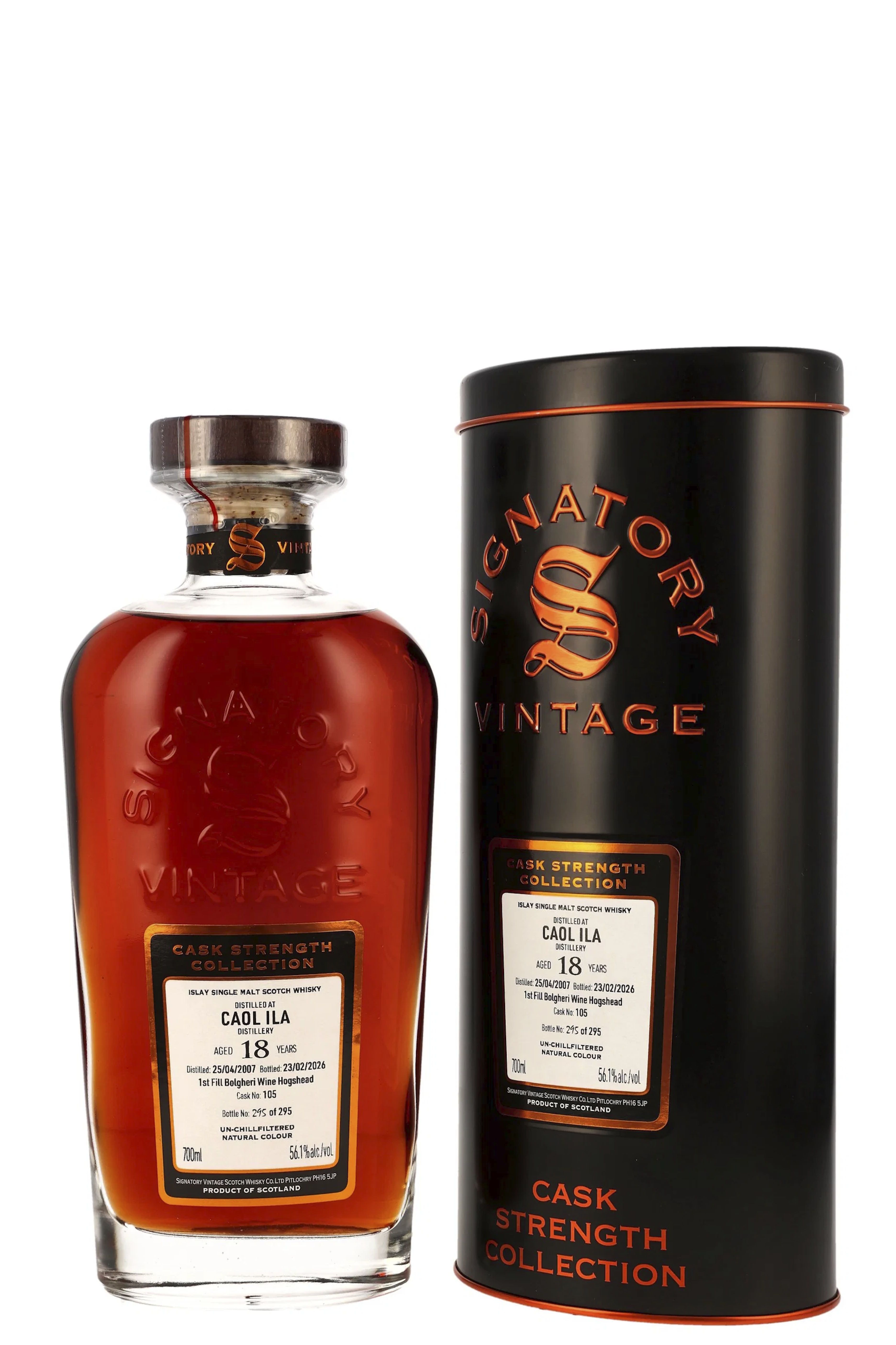 Caol Ila 18 Jahre Signatory Cask Strength Cask