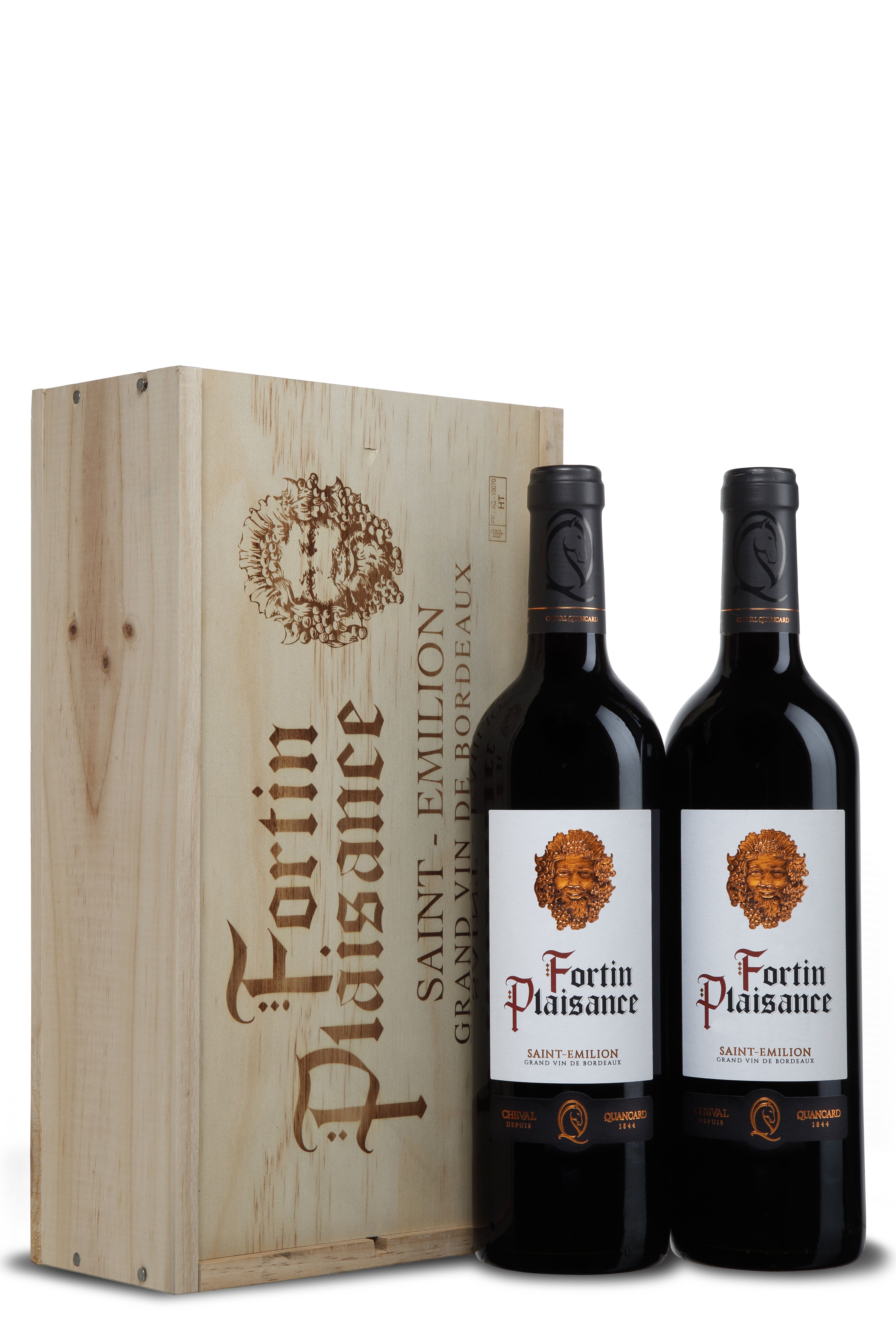 2er Holzkiste Fortin Plaisance Saint-Emilion