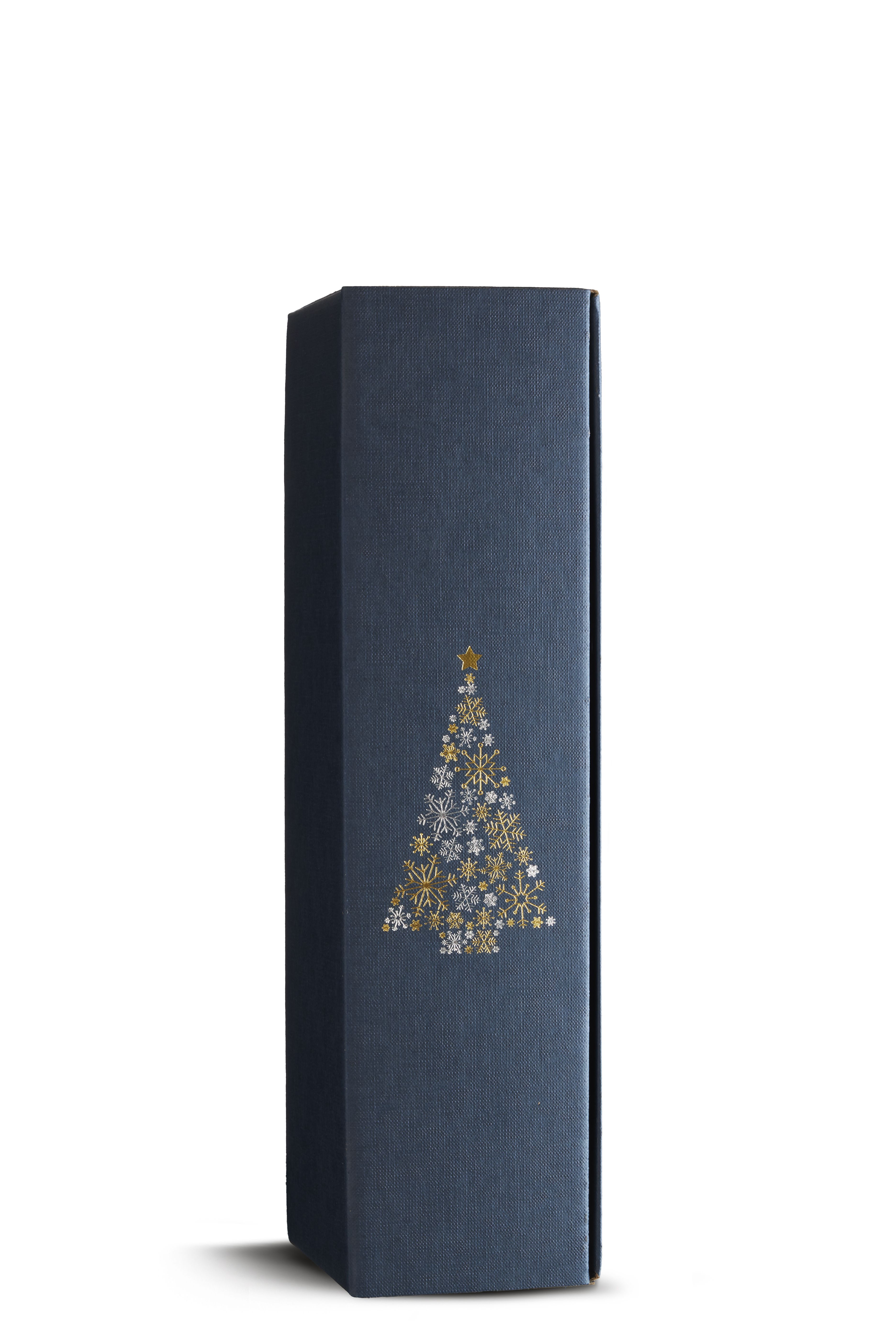 1er Präsentkarton Weihnachtsbaum blau